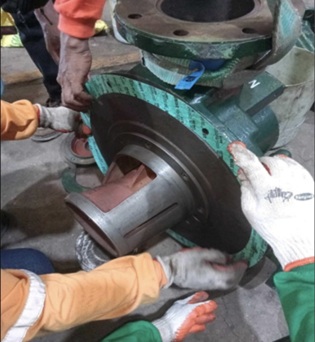 Inspection and Repair of Condenser Vacuum Pump