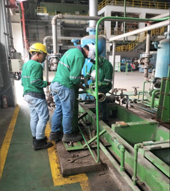Inspection, Repair, and Alignment of Condenser Vacuum Pump